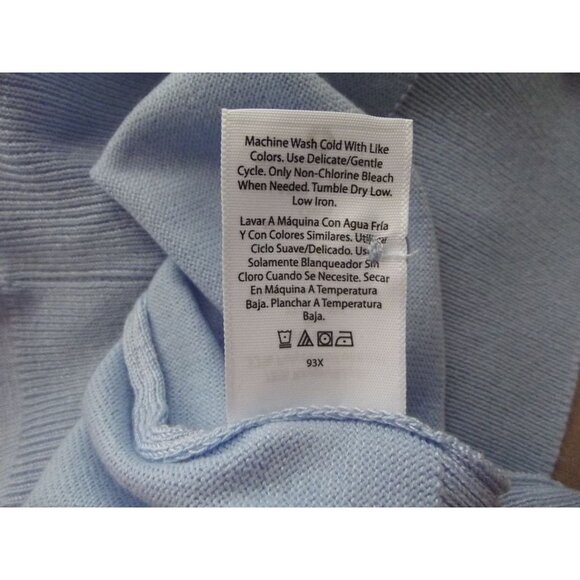 Time and Tru Cardigan Sweater Womens Size Small Light Blue Button lightweight - Picture 11 of 11